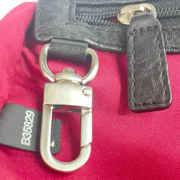 COLE HAAN Satchel Crossbody Bag Color Black Silver Tone Hardware Removable strap - Picture 12 of 16